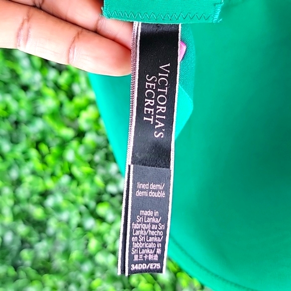 Victoria's Secret Womens Lined Padded Demi Bra Green Size 34DD - Picture 8 of 11